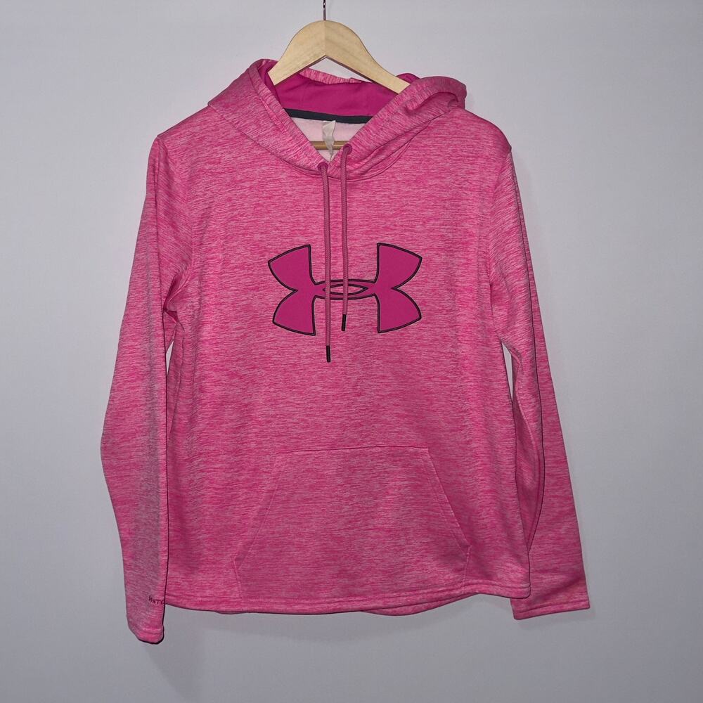 under Armour pink long sleeve hoodie women’s size medium